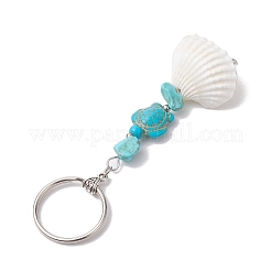 Synthetic Turquoise Keychain&nbsp;KEYC-JKC00843-01