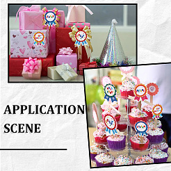 Round Award Paper Self-Adhesive Stickers&nbsp;DIY-WH20001-59