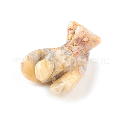 Natural Crazy Agate Figurine Display Decoration&nbsp;G-G864-01A-07