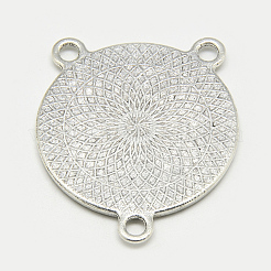 Tibetan Style Alloy Cabochon Connector Settings&nbsp;TIBE-Q080-30mm-01AS-LF