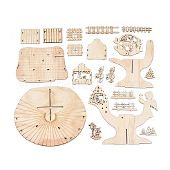 DIY Christmas Style Hand Painting 3D Courtyard Crafts Assembly Kit&nbsp;DIY-N004-01