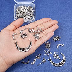 Tibetan Style Alloy Pendants&nbsp;TIBEP-PH0004-32AS