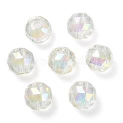 Two Tone UV Plating Rainbow Iridescent Acrylic Beads&nbsp;TACR-D010-06H
