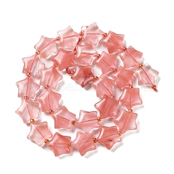 Cherry Quartz Glass Beads Strands&nbsp;G-NH0005-021