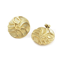 Ion Plating(IP) 304 Stainless Steel Stud Earrings for Women&nbsp;EJEW-N054-34G