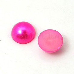 Imitation Pearl Acrylic Cabochons&nbsp;OACR-C004-4x2mm-M