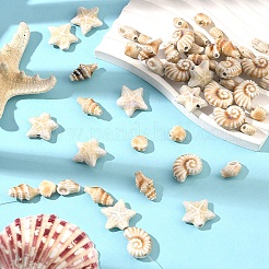 25Pcs 5 Styles Handmade Porcelain Ceramic Beads&nbsp;PORC-YW0001-85