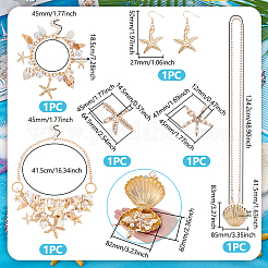 Alloy Crossbody Bags & Alligator Hair Clips & Bib Necklaces & Earrings & Charm Bracelets Sets&nbsp;SJEW-UN0001-14