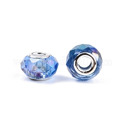 Transparent Glass European Beads&nbsp;GPDL-N004-D14mm-A13