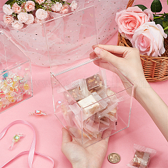 Transparent Acrylic Boxes Cover&nbsp;CON-WH0095-86B