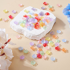 280Pcs 8 Colors Acrylic Bead Caps&nbsp;MACR-TA0001-63