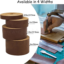 2M Flat AB Grade Cowhide Leather Cord&nbsp;AJEW-WH0479-73E-01
