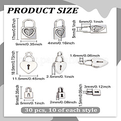 30Pcs 3 Styles Tibetan Style Alloy Charms&nbsp;TIBEP-LP0001-22