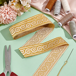 Ethnic Polyester Cloud Embroidery Ribbons&nbsp;OCOR-WH0092-16B
