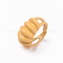 Spray Painted Alloy Cuff Rings&nbsp;RJEW-T011-24A-RS