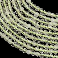 Natural Lemon Jade Beads Strands&nbsp;G-C262-A04-2mm