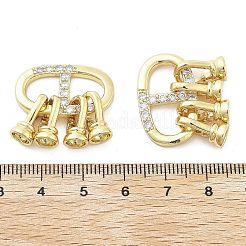 Brass Fold Over Clasps&nbsp;KK-Z080-03G