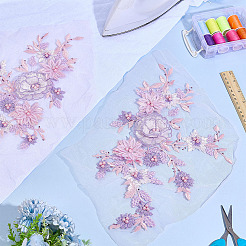 2Pcs Lace Embroidery Sewing Fiber&nbsp;DIY-ME0001-42C