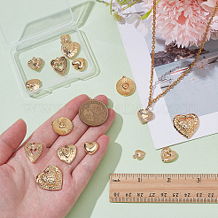 16Pcs 8 Styles Brass Pendants&nbsp;FIND-WR0012-65