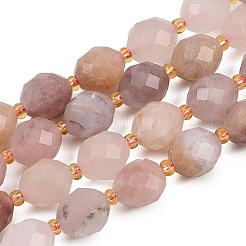 Natural Violet Strawberry Quartz Beads Strands&nbsp;G-N342-149I-05