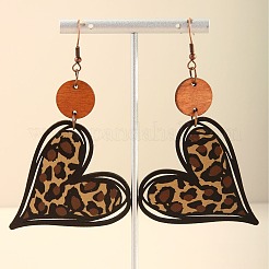 Wood Dangle Earrings&nbsp;FS-WGBC9CC-01