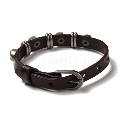 Alloy Skull Rivets Bracelet&nbsp;BJEW-C037-03B