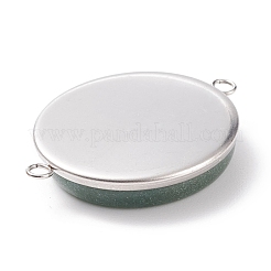 Natural & Synthetic Mixed Stone Connector Charms&nbsp;PALLOY-JF01647