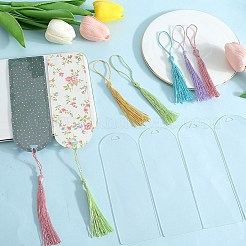 DIY Bookmark Making Kits. with Transparent Acrylic & Polyester Tassel Decoration&nbsp;DIY-SP0001-92B