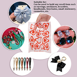 100Pcs Heart Printed Eco-Friendly Reusable Bags&nbsp;ABAG-SP0001-61A-B