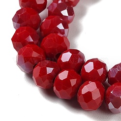 Opaque Solid Color Glass Bead Strands&nbsp;GLAA-D022-02