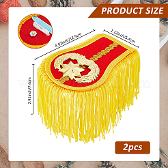 1 pairs Polyester Tassel Epaulettes&nbsp;AJEW-FH0005-67