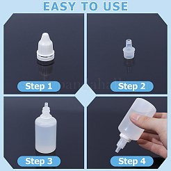 10Pcs 2 Styles PE Plastic Refillable Bottles&nbsp;AJEW-GF0013-39A
