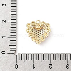 Brass Micro Pave Cubic Zirconia Pendants&nbsp;KK-E791-05G