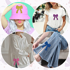 8Pcs Polyester Iron on/Sew On Patches&nbsp;DIY-PH0030-95