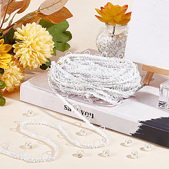 50Pcs Plastic Imitation Pearl Shank Buttons&nbsp;FIND-CP0001-08
