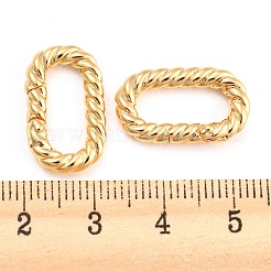 Brass Spring Gate Rings&nbsp;KK-D048-04G