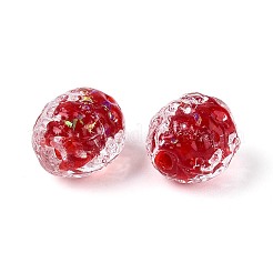 Handmade Foil Glass Beads&nbsp;FOIL-N029-10D