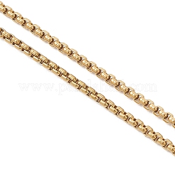 Adjustable Natural Pearl Rice Pendant 304 Stainless Steel Box Chain Lariat Necklaces&nbsp;NJEW-JN05948