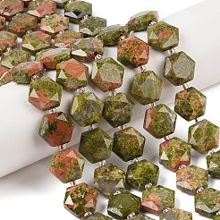 Natural Unakite Beads Strands&nbsp;G-G144-A01-01