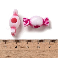 Opaque Acrylic European Large Hole Beads&nbsp;OACR-E039-14