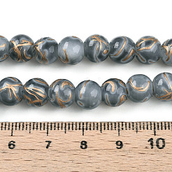 Baking Paint Glass Beads Strands&nbsp;DGLA-N010-8mm-09