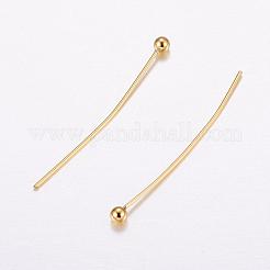 Brass Ball Head Pins&nbsp;KK-F714-07G-B
