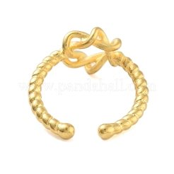 Matte Brass Star Open Cuff Rings for Women&nbsp;RJEW-L120-007G