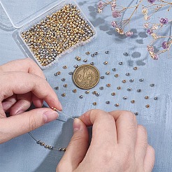 Brass Round Spacer Beads&nbsp;KK-PH0013-75B