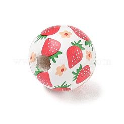 Printed Wood European Beads&nbsp;WD-CBA29C7-03