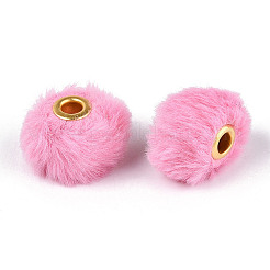 Imitation Rabbit Hair European Beads&nbsp;FIND-WH0126-574A-09