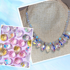Transparent Electroplate Glass Beads Strands&nbsp;EGLA-SP0001-05C