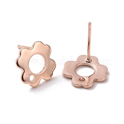 201 Stainless Steel Stud Earring Findings&nbsp;STAS-K241-07RG