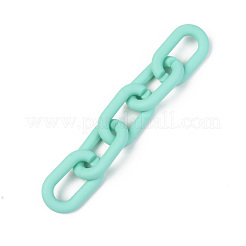 Opaque Spray Painted Acrylic Linking Rings&nbsp;OACR-T024-02-I04
