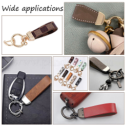 6 Sets 3 Colors Alloy Keychain Clasps&nbsp;DIY-CA0004-49